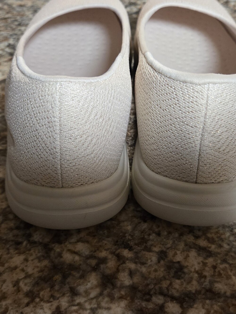 Skechers Goga Mat Women's Slip-On Flats in Light Beige - Picture 4 of 7